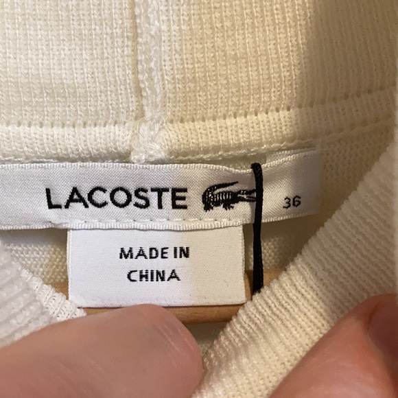 Lacoste draped merino wool top - Picture 4 of 7